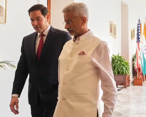 Indian Foreign Minister Subrahmanyam Jaishankar meets US Secretary of State Marco Rubio in New Delhi for talks on AI, critical minerals and nuclear cooperation
