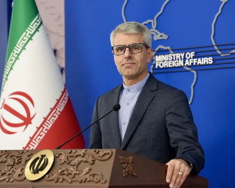 Iranian Foreign Ministry spokesman Esmail Baghaei discusses progress in Iran-US negotiations in Tehran