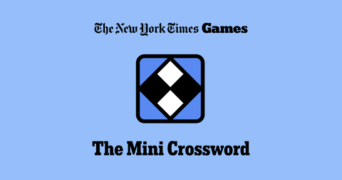 NYT Mini Crossword answers today May 3 2026 full puzzle grid with solutions