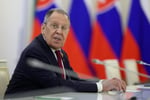 Russian Foreign Minister Sergey Lavrov attends an international diplomatic meeting in 2026