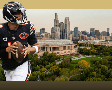 Chicago Bears quarterback Caleb Williams as franchise weighs move to Hammond Indiana