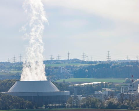 Neckarwestheim nuclear power plant Germany as last reactors shut down April 2023