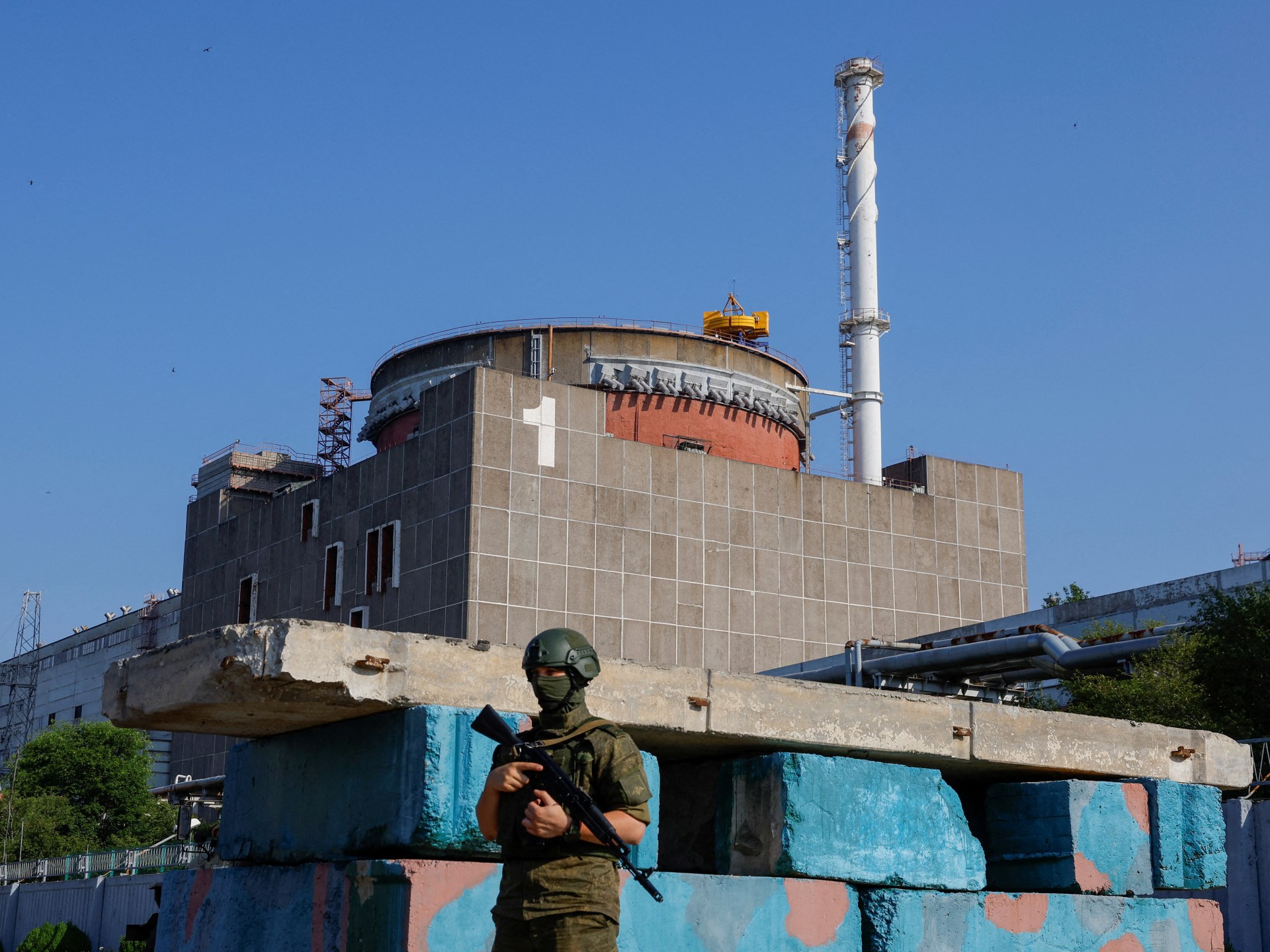 IAEA monitoring mission arrives at Zaporizhzhia Nuclear Power Plant Energodar amid ceasefire repairs