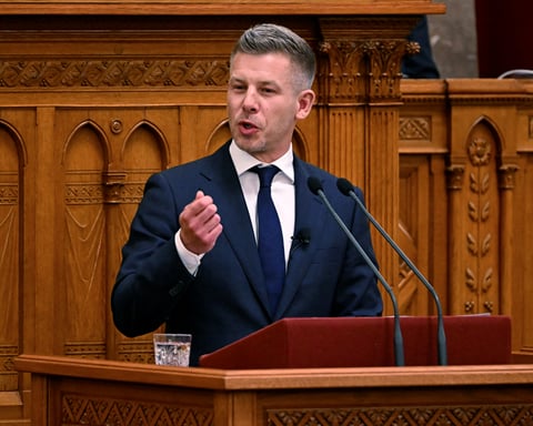 Hungarian Prime Minister Peter Magyar delivers speech at swearing-in ceremony in Budapest
