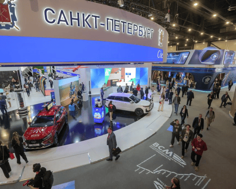 SPIEF 2026 exhibition hall delegates Russia economy St. Petersburg International Economic Forum