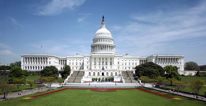United States Capitol Building west front, seat of the US Congress