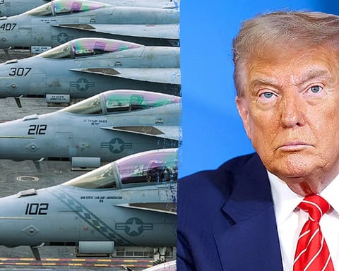 US fighter jets in formation amid NATO force model reduction announcement 2026