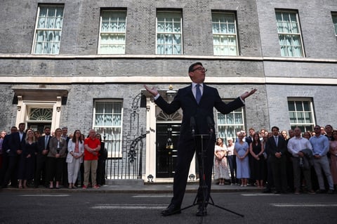 Andy Burnham arrives at 10 Downing Street as the new UK Prime Minister on July 20 2026