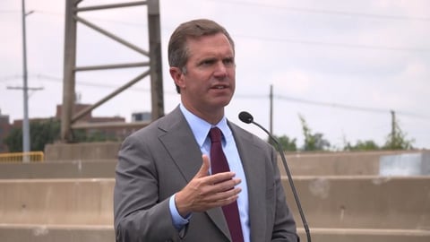 Kentucky Governor Andy Beshear speaking about Senator Mitch McConnell's prolonged Senate absence