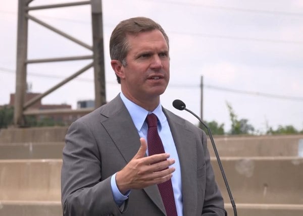 Kentucky Governor Andy Beshear speaking about Senator Mitch McConnell's prolonged Senate absence
