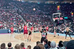 Caitlin Clark shooting during an Indiana Fever WNBA game