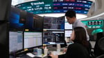 European stock market display showing shares declining amid chip stock selloff during earnings season