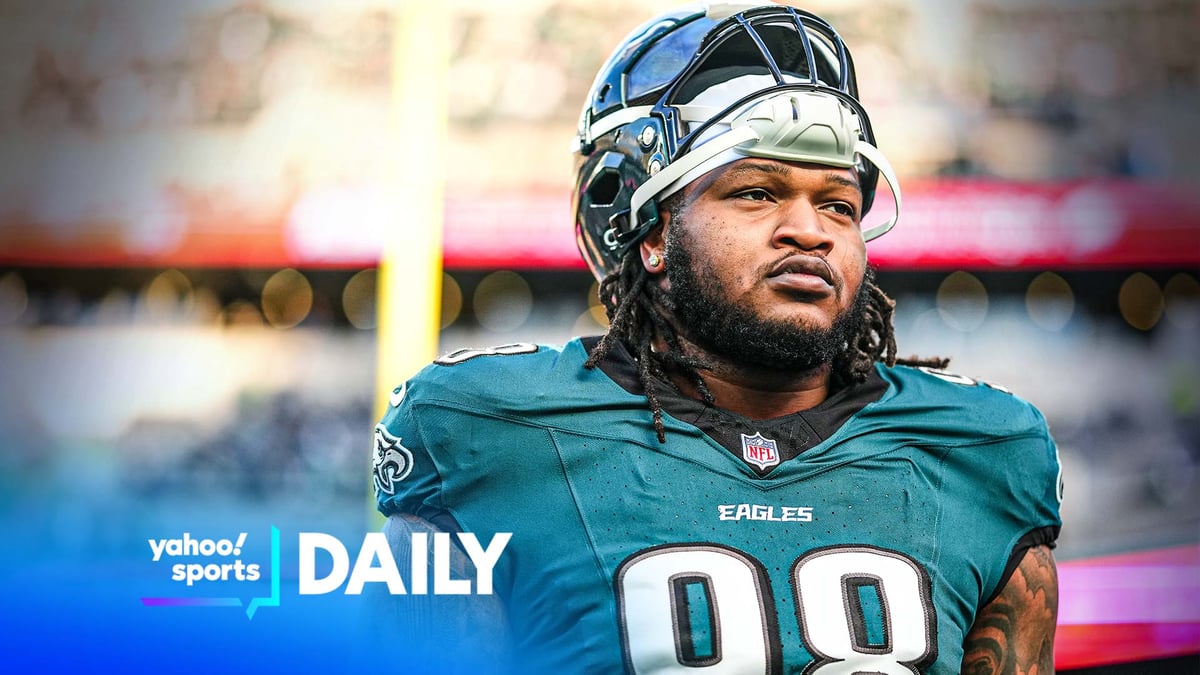 Jalen Carter of the Philadelphia Eagles after signing the richest contract in defensive tackle history