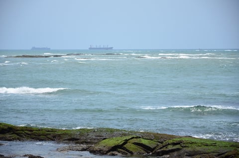 Oil tankers anchored off Takoradi Ghana as Brent crude crosses $100 on Houthi Red Sea strikes