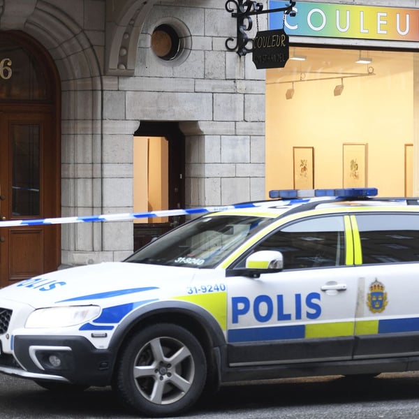 Russian Embassy building in Stockholm Sweden targeted by drone attacks July 2026
