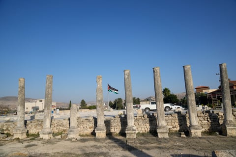 Ancient ruins at Sebastia in the occupied West Bank listed as UNESCO endangered heritage