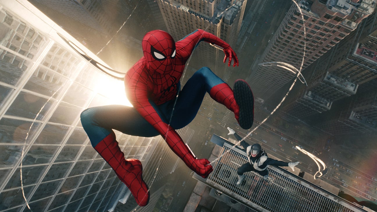 Tom Holland as Spider-Man in Brand New Day, the fourth film in the Marvel Cinematic Universe Spider-Man series