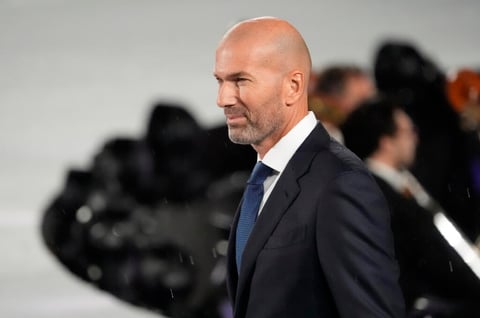 Zinedine Zidane at his introductory press conference as France head coach