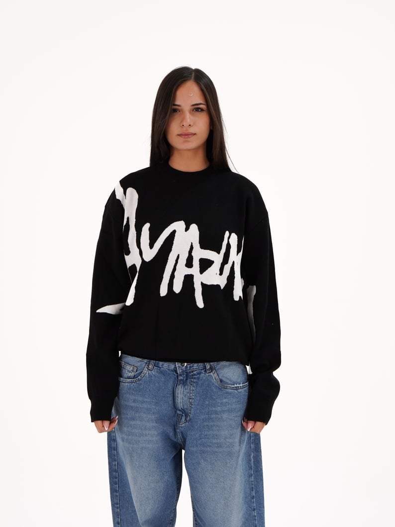 Virko Street Scribble Knitt Crewneck