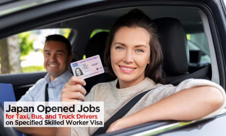 Japan Announced Jobs for Taxi, Bus, and Truck Drivers in 2025 on Specified Skilled Worker Visa