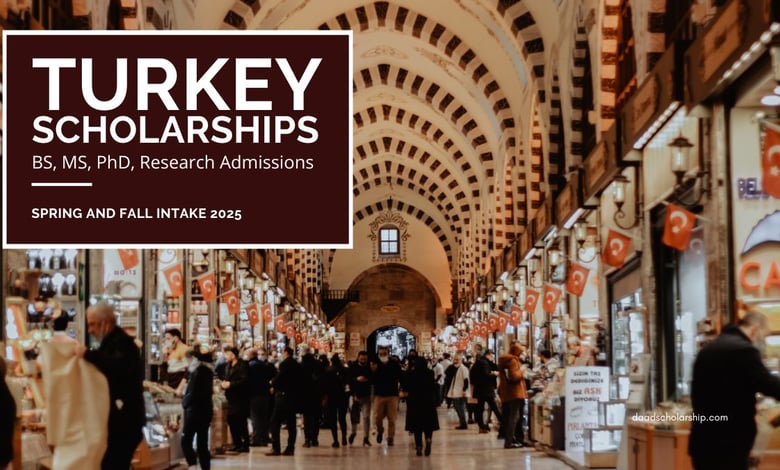 List of Turkey Scholarships 2025 Offering Stipend, Tuition-Free Education, and Free Accommodation