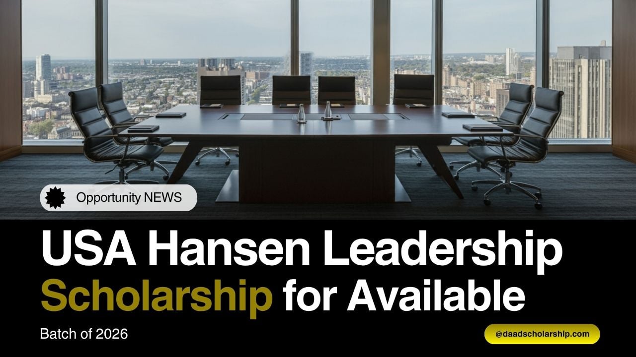 USA Hansen Leadership Institute Scholarship 2026 Open