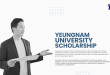 Yeungnam University Scholarship 2027 Opens in South Korea KRW 1 Million Monthly Allowance Available