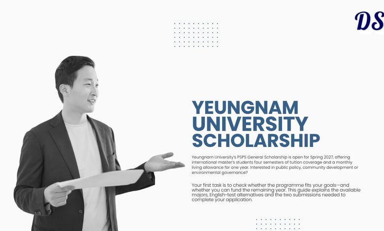 Yeungnam University Scholarship 2027 Opens in South Korea KRW 1 Million Monthly Allowance Available
