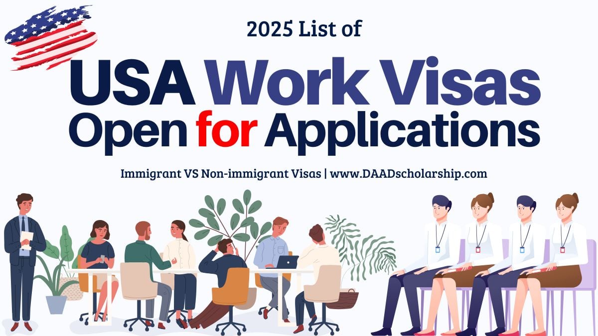 List of US Work Visas Open for Applications in January 2025 for International Job Seekers