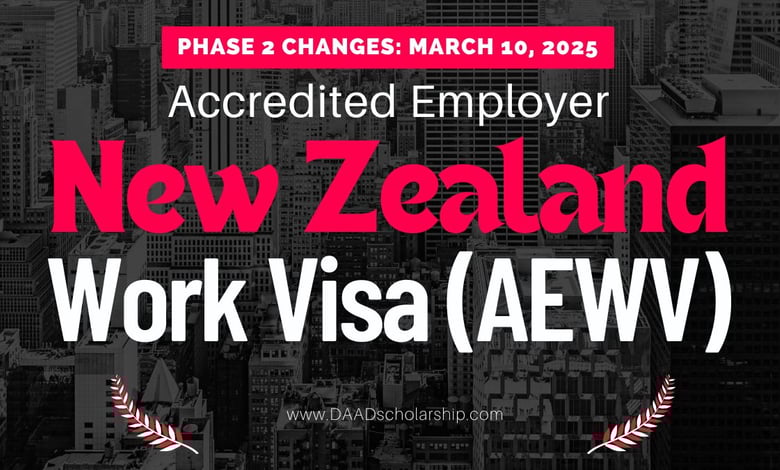 New Zealand Accredited Employer Work Visa (AEWV) Phase 2 Changes Effective from March 10, 2025
