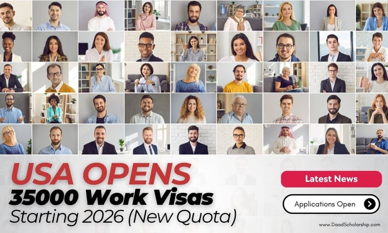 USA Opens 35,000 Extra Work Visas for Global Job Seekers in 2026