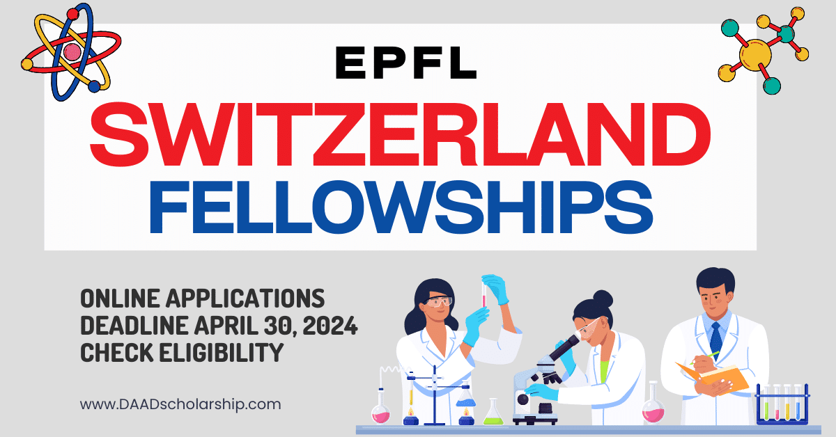 EPFL Fellowships 2024 in Switzerland