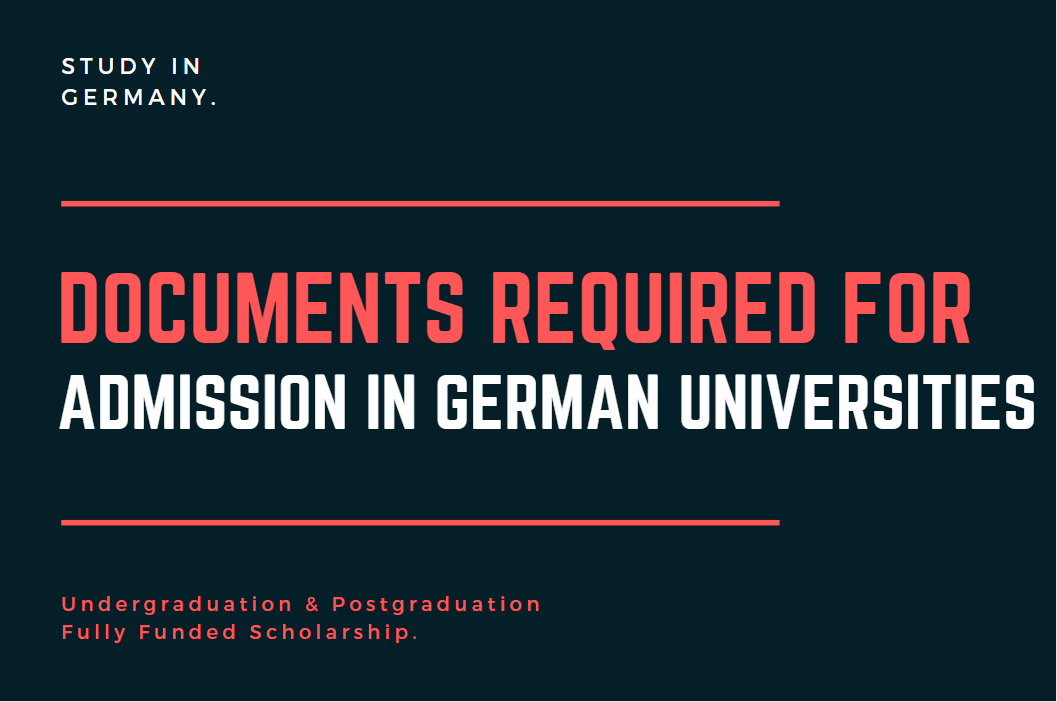 Documents required for admission in German Universities 2023