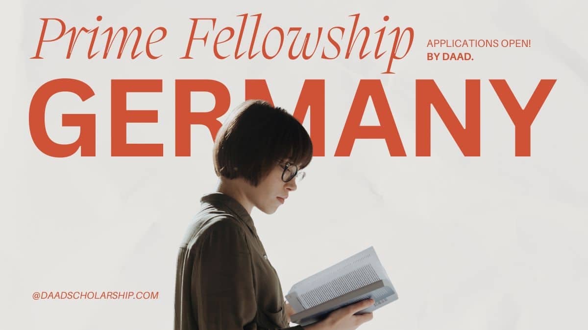 Prime Fellowships 2024 by DAAD in Germany