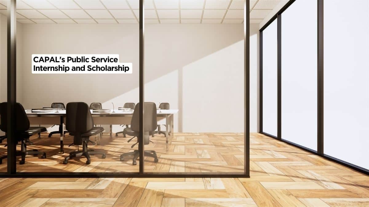 CAPAL's Public Service Internship and Scholarship 2025