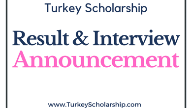 Turkey Scholarship Results Announcement 2023 - Check Your Results!