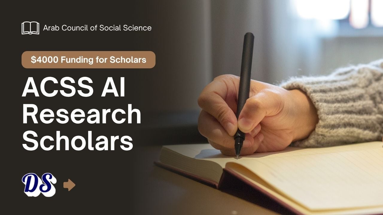 ACSS AI Research Grant 2026 of $4,000 Funding for Research Scholars Available