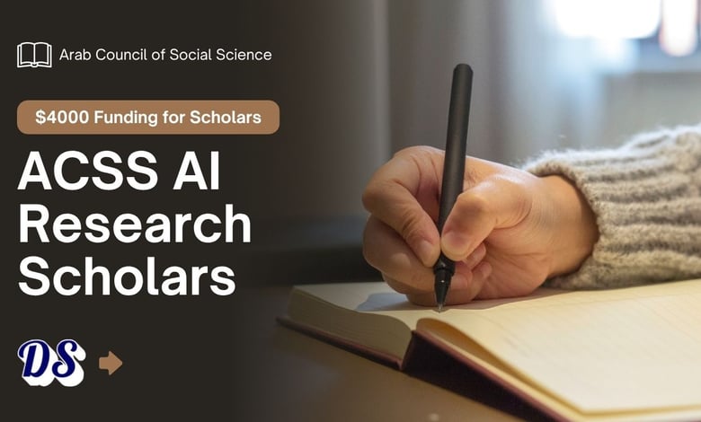 ACSS AI Research Grant 2026 of $4,000 Funding for Research Scholars Available