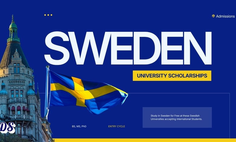 List of University Scholarships in Sweden for 2027 Admissions Cycle (BS, MS, PhD)