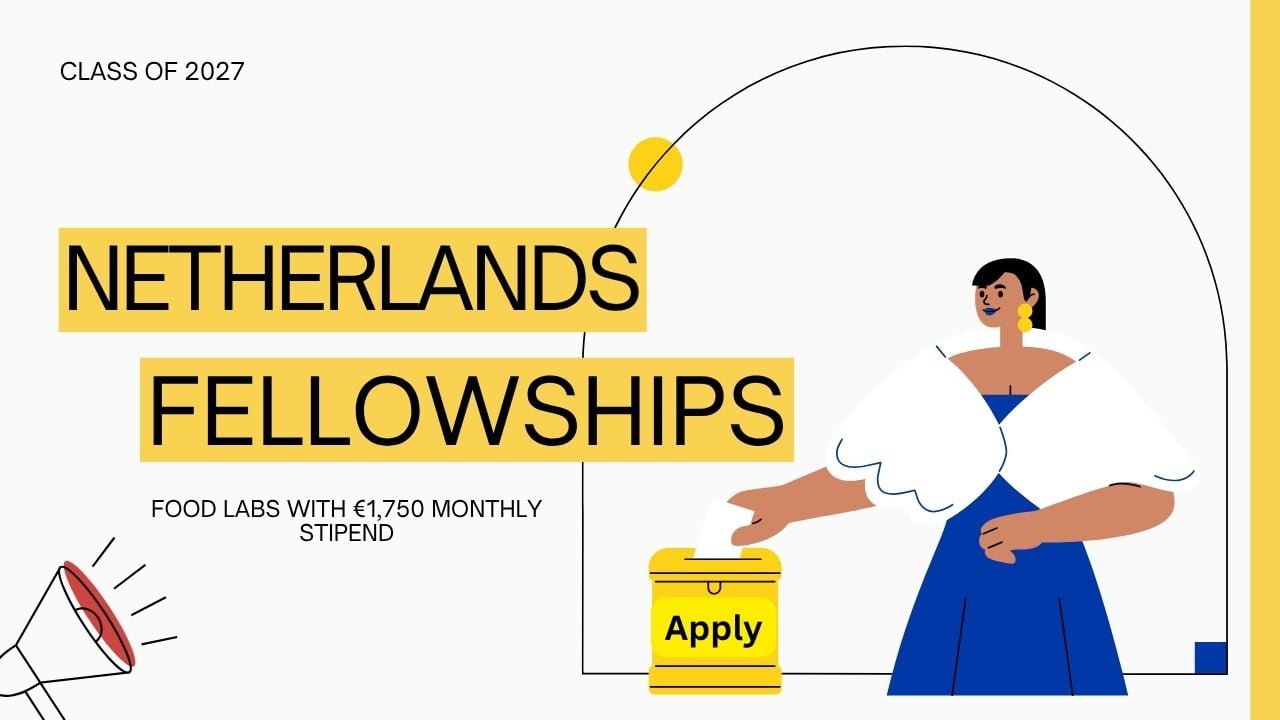 Netherlands Food Lab Fellowships 2027 with €1,750 Monthly Stipend by Jan van Eyck
