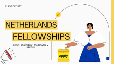 Netherlands Food Lab Fellowships 2027 with €1,750 Monthly Stipend by Jan van Eyck