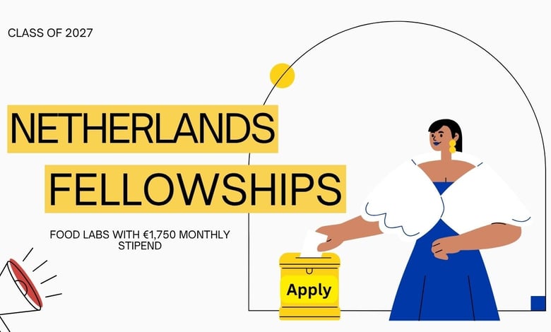 Netherlands Food Lab Fellowships 2027 with €1,750 Monthly Stipend by Jan van Eyck