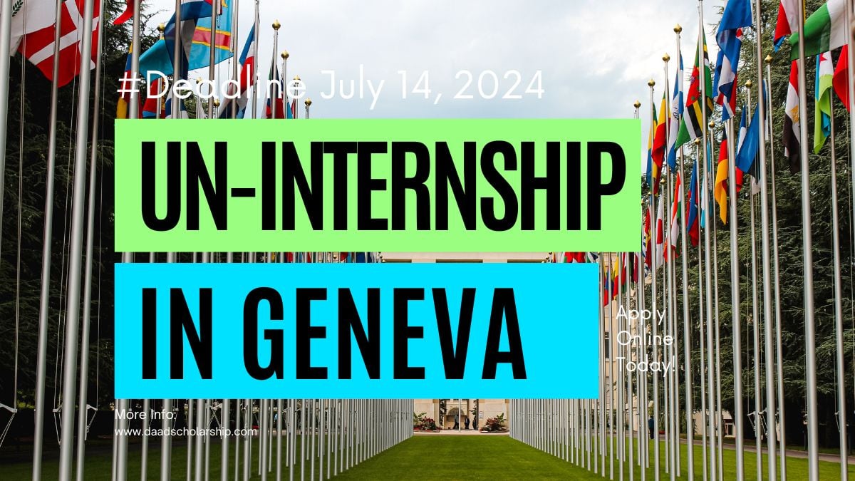 UN Internship in Economic Commission for Europe 2024 in Geneva