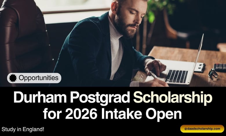 Durham Inspiring Excellence Postgraduate Scholarship 2026 Open