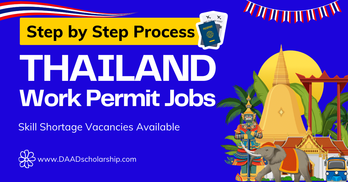 Thailand Work Permit Jobs 2024 via Skill Shortages (Application Process)