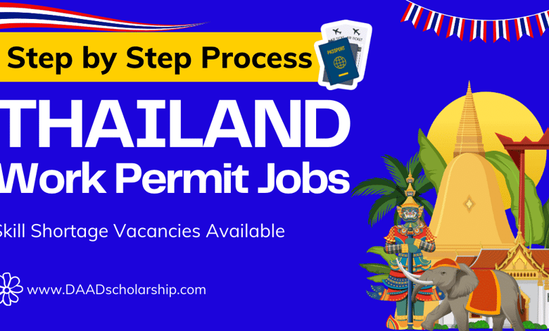Thailand Work Permit Jobs 2024 via Skill Shortages (Application Process)