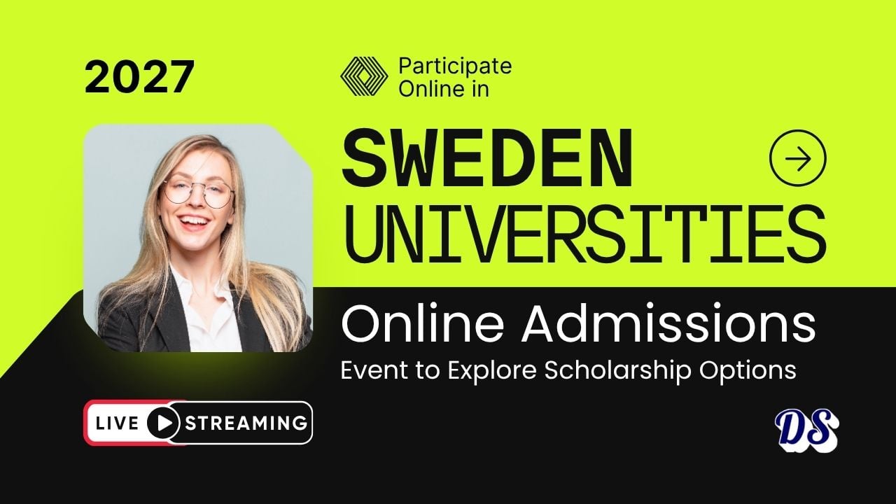Participate in Sweden’s Online University Fair to Discover Scholarships, Admissions, and Student Life