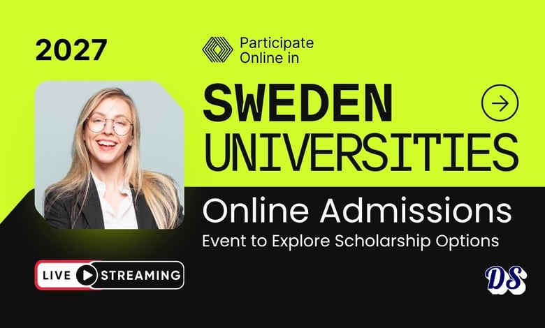 Participate in Sweden’s Online University Fair to Discover Scholarships, Admissions, and Student Life