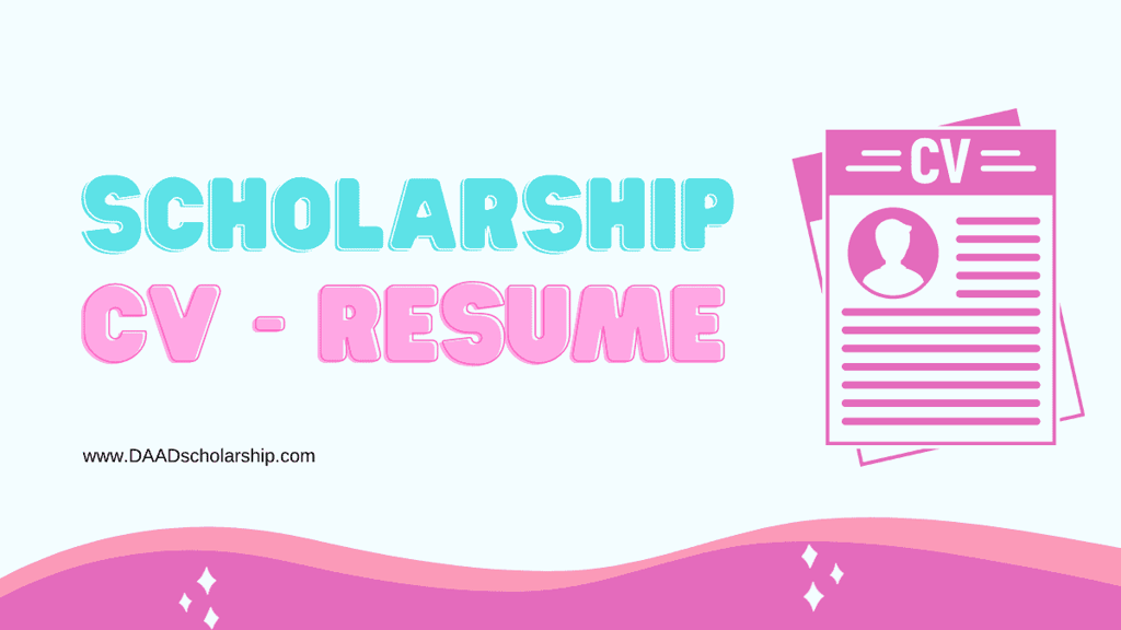 Stunning CV (Resume) for Scholarships [Pro Scholarship CV]
