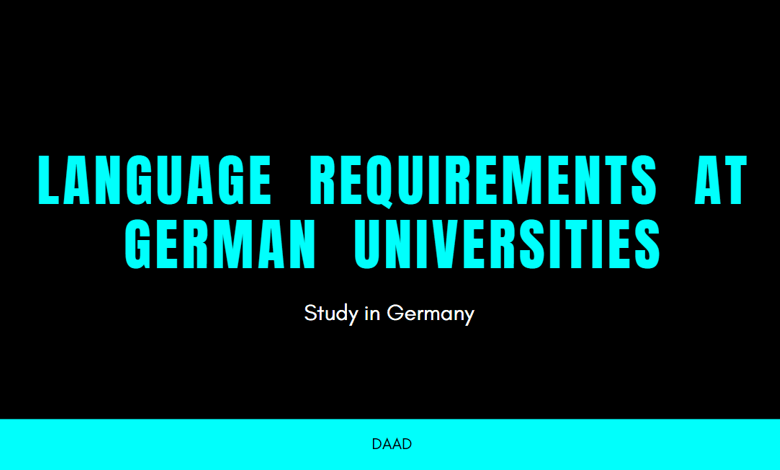 German or English Language requirements at German Universities